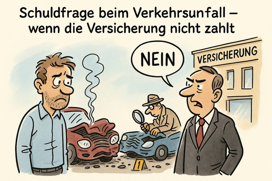 Die gegnerische Versicherung zahlt nicht nach dem Unfall? Klären Sie die Schuldfrage mit einem forensisch-technischen Gutachten. Jetzt beraten lassen!